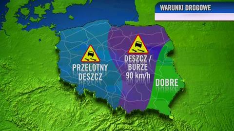 Prognoza pogody dla kierowców na czwartek, 14.07