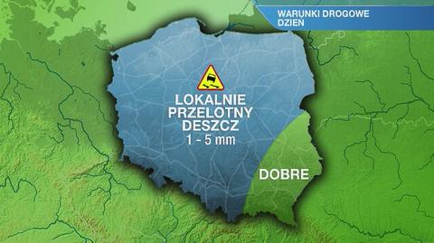 Prognoza pogody dla kierowców na piątek