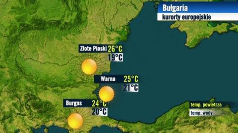 Prognoza pogody dla kurortów europejskich 05.10