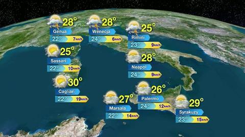 Prognoza pogody dla kurortów europejskich i afrykańskich