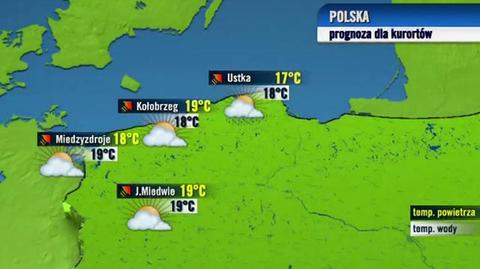 Prognoza pogody dla polskich kurortów 28 sierpnia