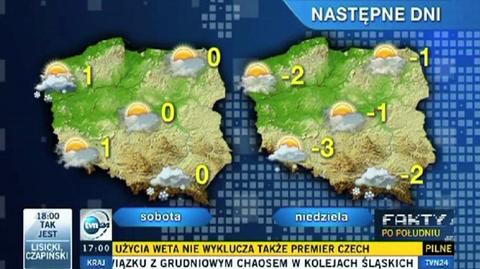 Prognoza pogody do niedzieli (TVN24)