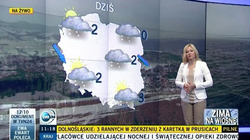 Prognoza pogody do wtorku (TVN24)