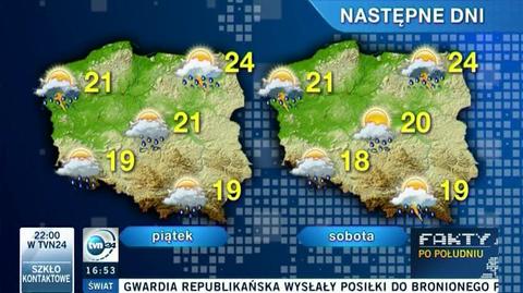 Prognoza pogody na długi weekend (TVN24)