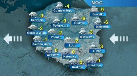 Prognoza pogody na najbliższe godziny (TVN24)