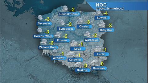 Prognoza pogody na noc