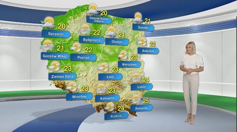 Prognoza pogody na poniedziałek 19.07