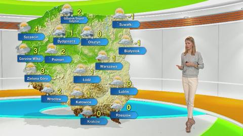 Prognoza pogody na poniedziałek