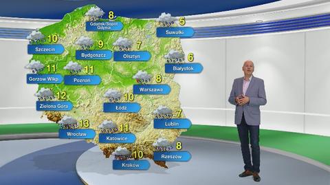 Prognoza pogody na poniedziałek