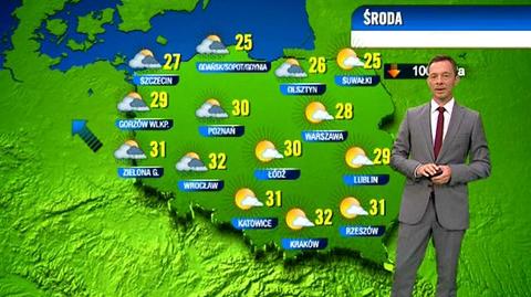 Prognoza pogody na środę, 24.08