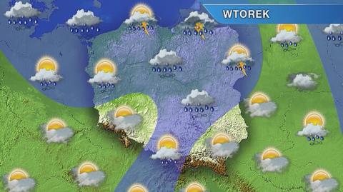 Prognoza pogody na wtorek