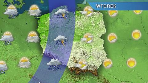 Prognoza pogody na wtorek