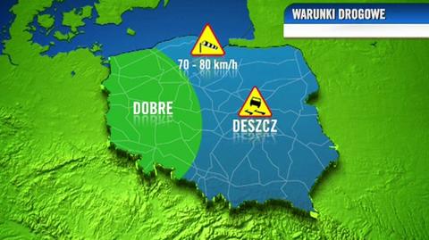 Prognoza pogody TVN Meteo dla kierowców - dzień