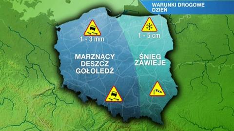 Prognoza pogody TVN Meteo dla kierowców na dzień