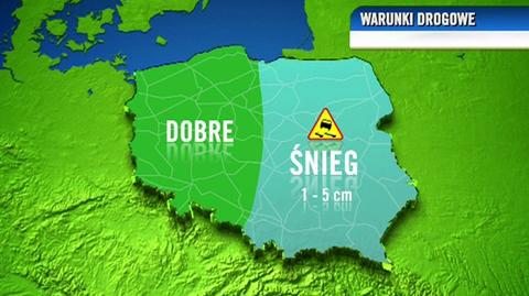 Prognoza pogody TVN Meteo dla kierowców na rano, 14.01