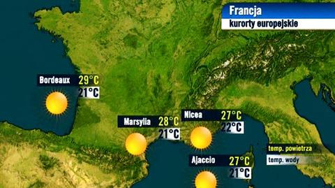 Prognoza pogody TVN Meteo dla kurortów europejskich, 3.10