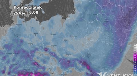 Prognoza pokrywy śnieżnej na pięć dni (ventusky.com)