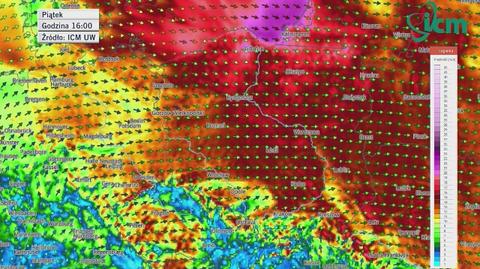 Prognoza prędkości i kierunku wiatru (ICM UW)