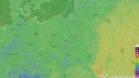 Prognoza temperatur na majówkę (Ventusky.com)