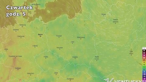 Prognoza temperatury na najbliższe dni (Ventusky.com)