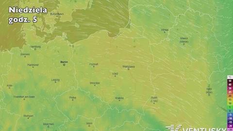 Prognoza temperatury na najbliższe dni (Ventusky.com)