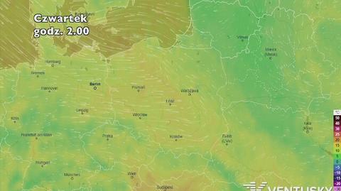 Prognoza temperatury na pięć dni (ventusky.com)