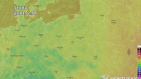 Prognoza temperatury na pięć dni (ventusky.com)