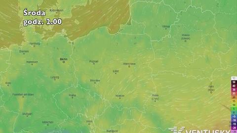 Prognoza temperatury na pięć dni (ventusky.com)