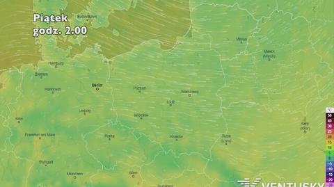 Prognoza temperatury na pięć dni (ventusky.com)