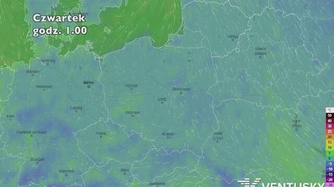 Prognoza temperatury na pięć dni (ventusky.com)