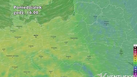 Prognoza temperatury na pięć dni (ventusky.com)