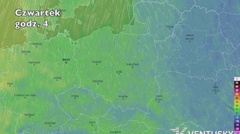 Prognoza temperatury w najbliższych dniach (Ventusky.com)