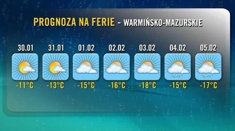 Prognoza TVN Meteo na ferie - warmińsko mazurskie