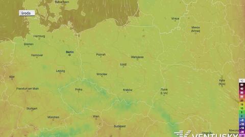 Prognozowana temperatura na najbliższe 5 dni