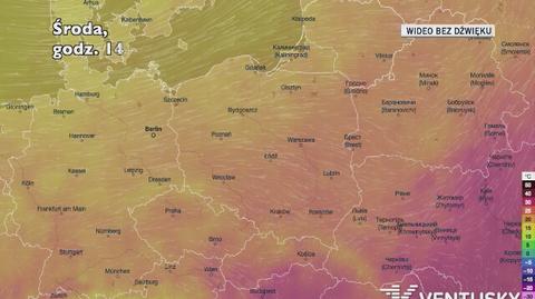 Prognozowana temperatura w najbliższych dniach