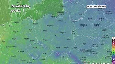 Prognozowana temperatura w najbliższych dniach (Ventusky.com)