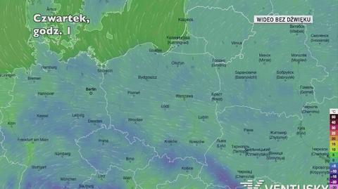 Prognozowana temperatura w najbliższych dniach (Ventusky.com)