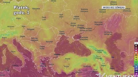 Prognozowana temperatura w najbliższych dniach w Europie