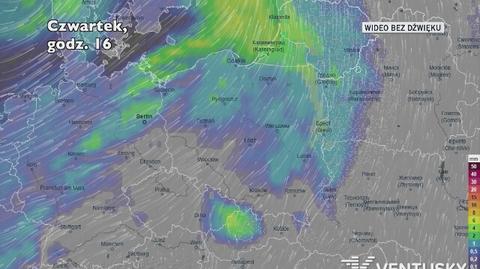 Prognozowane opady w ciągu kolejnych dni (Ventusky.com)