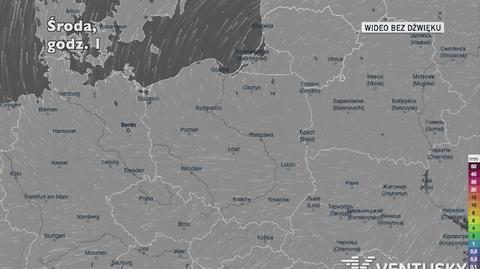 Prognozowane opady w ciągu najbliższych dni (Ventusky.com)