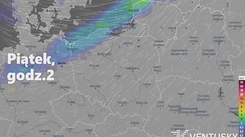 Prognozowane opady w ciągu najbliższych dni (Ventusky.com | wideo bez dźwięku)