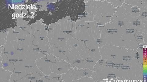 Prognozowane opady w ciągu najbliższych dni (Ventusky.com | wideo bez dźwięku))