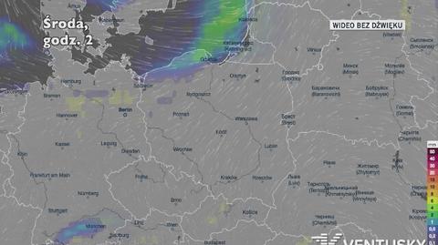 Prognozowane opady w ciągu najbliższych dni (Ventusky.com | wideo bez dźwięku))