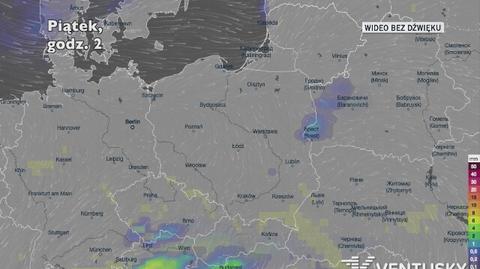 Prognozowane opady w ciągu najbliższych dni (Ventusky.com | wideo bez dźwięku))