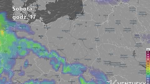 Prognozowane opady w kolejnych dniach (Ventusky.com | wideo bez dźwięku)