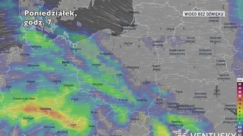 Prognozowane opady w najbliższych dniach