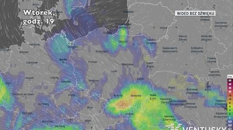 Prognozowane opady w najbliższych dniach