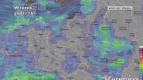 Prognozowane opady w najbliższych dniach