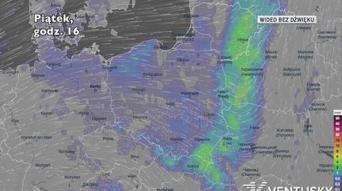 Prognozowane opady w najbliższych dniach