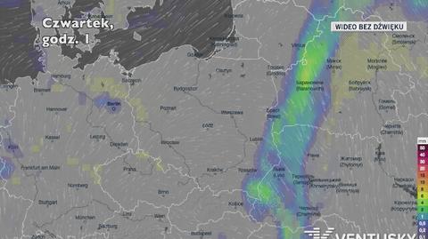 Prognozowane opady w najbliższych dniach